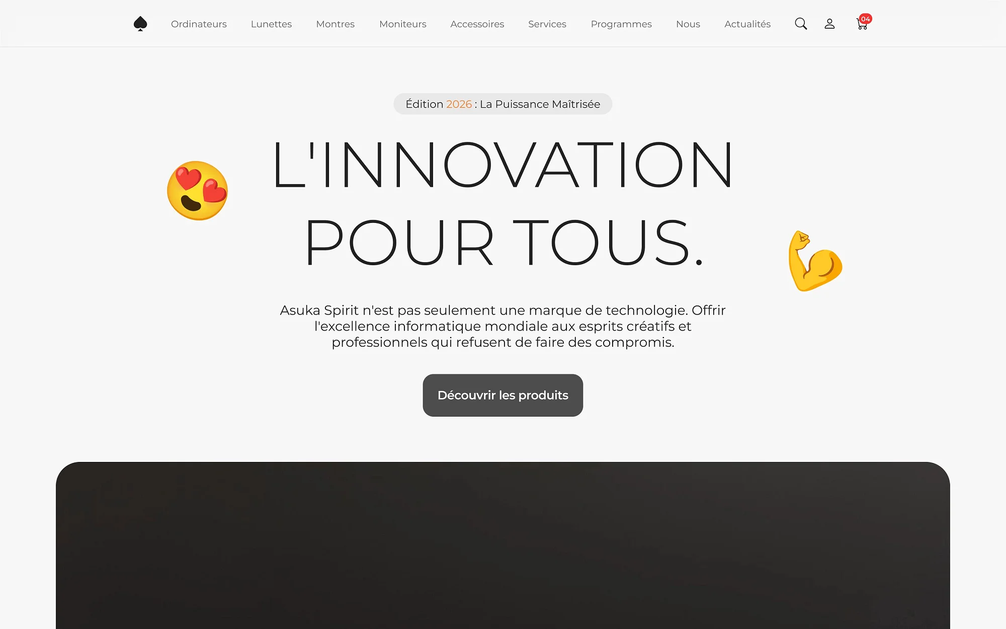 Asuka Spirit · Site e-commerce et espace client